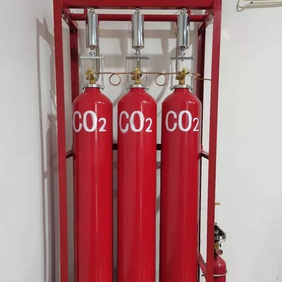 Quick Response Pipe Network CO2 Fire Suppression System 70Ltr 0.6kg/L Filling Rate 6.0MPa Nitrogen Pressure