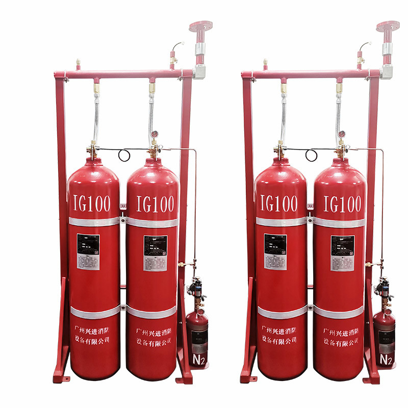IG100 Inert Gas Fire Suppression System Automatic Actuation 17.2Mpa Working Pressure