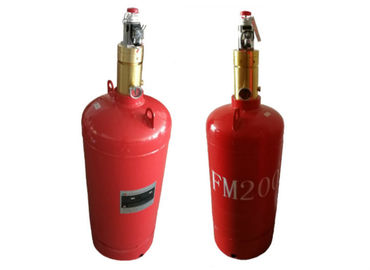 Red Color Fm200 Gas Cylinder For 4.2 / 5.6MPa Fire Suppression System