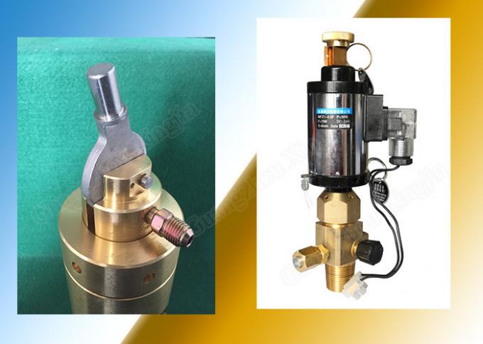 Brass pipe network system container valve for nitrogen driving cylinder — front view
